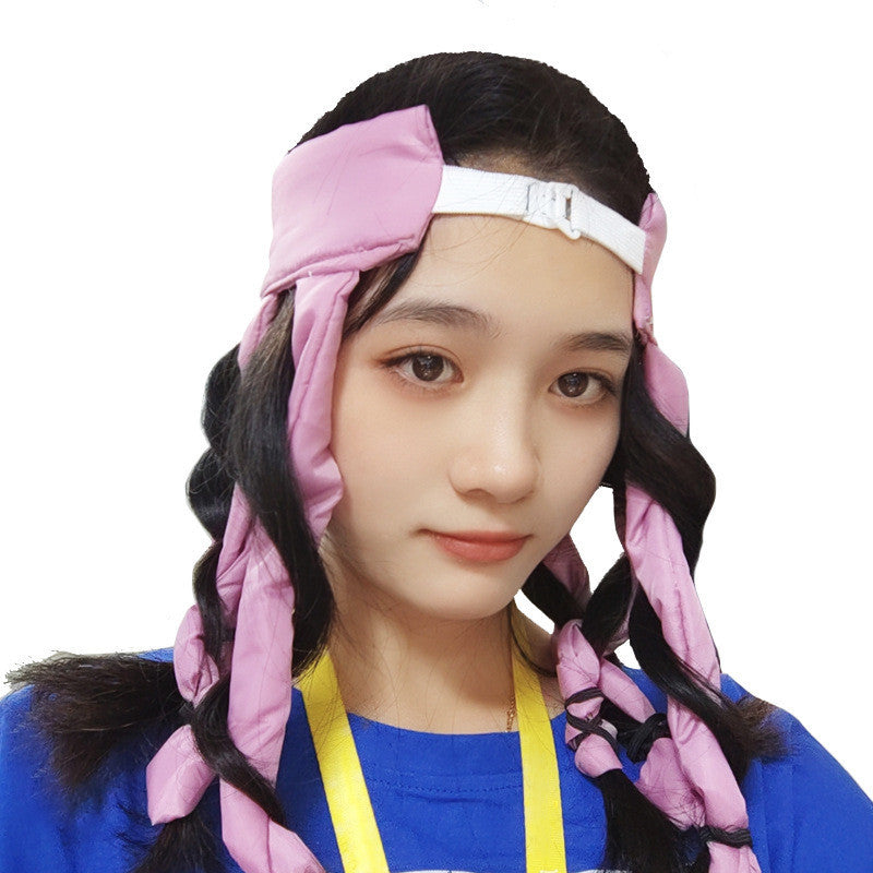 Heatless Hair Curlers - Silk Ribbon Headband Hair Rollers DIY Styling Tool for Women