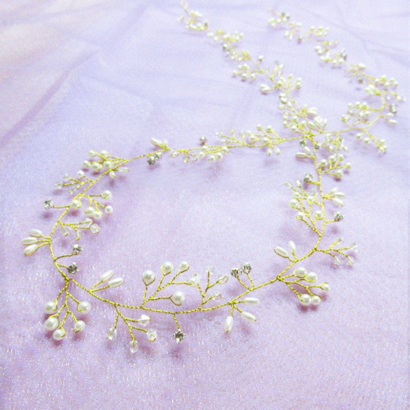 Accessoires pour cheveux de mariage Accessoires pour cheveux en perles de cristal