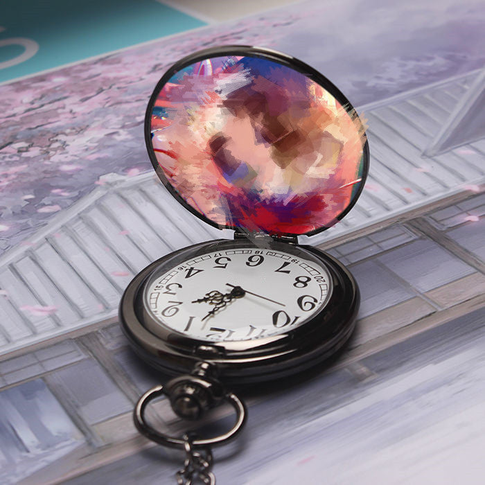 Retro Bronze Steampunk Quartz Pocket Watch Stainless Steel Chain Necklace 30cm For Men For Women With Gift Box - Vintage Exquisite Elegant Unisex