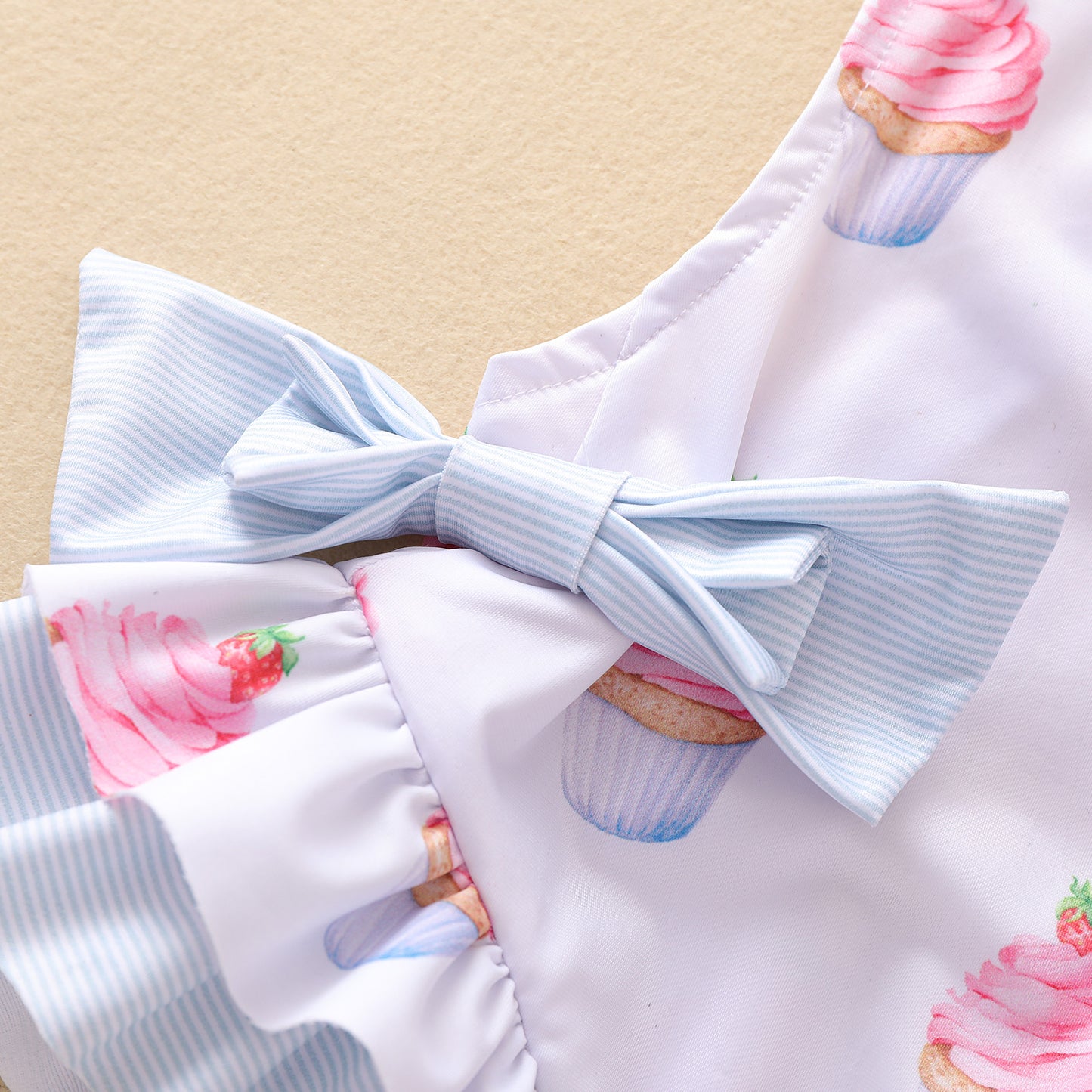 Maillot de bain une pièce à volants pour enfants