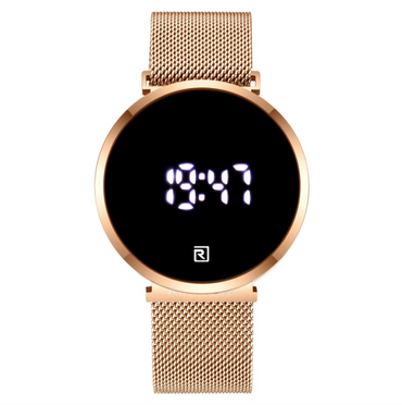 Premium Digital Sport Watch - 42mm Dial - 9mm Thin - 50m Waterproof - Stainless Steel - Business Style - Men's
