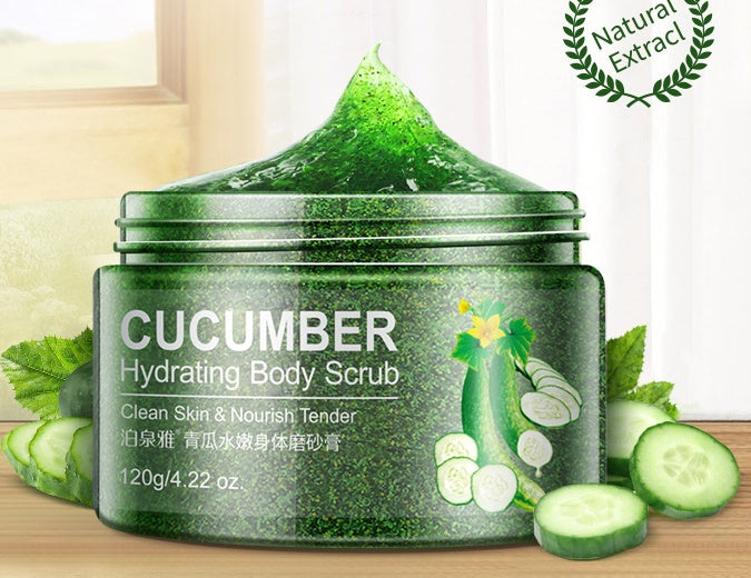 Gurka hud vacker vit hud peeling ansiktsskrubb