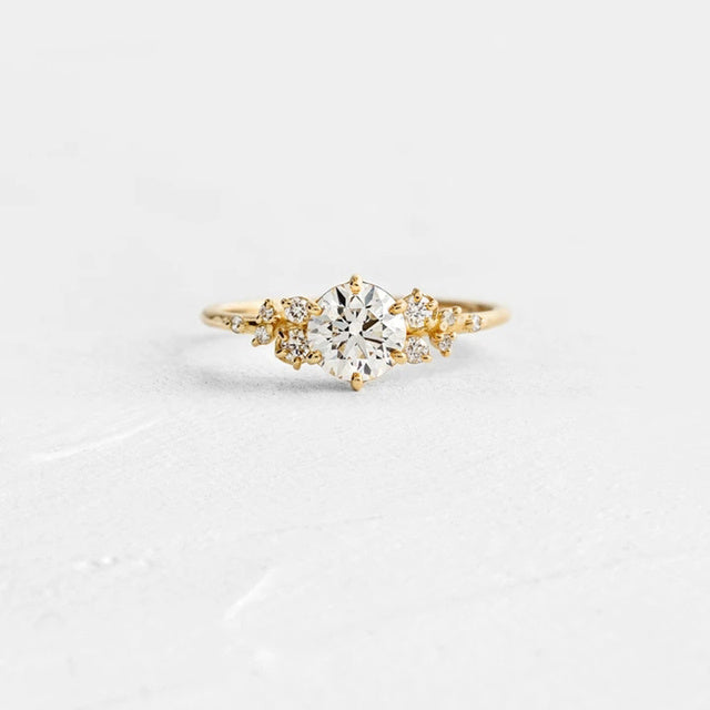 C it all 925 Silver Round Zircon Ring – 3 Styles, US 6-8