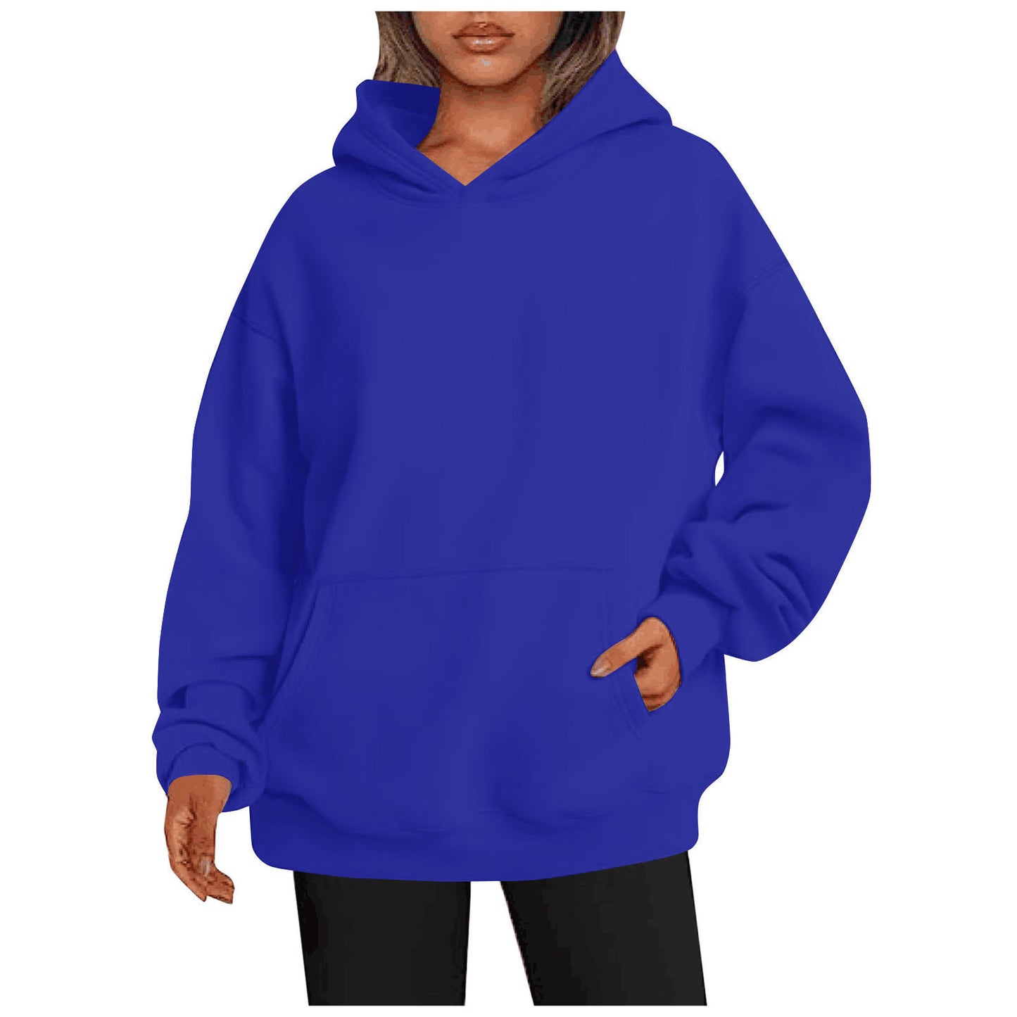 Women's Hoodies With Pockets - Fashion Solid Sweatshirt - Oversized Hooded Sweater - Womens Clothing