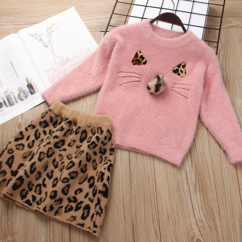 Professional Children's Knitted Sweater Suit