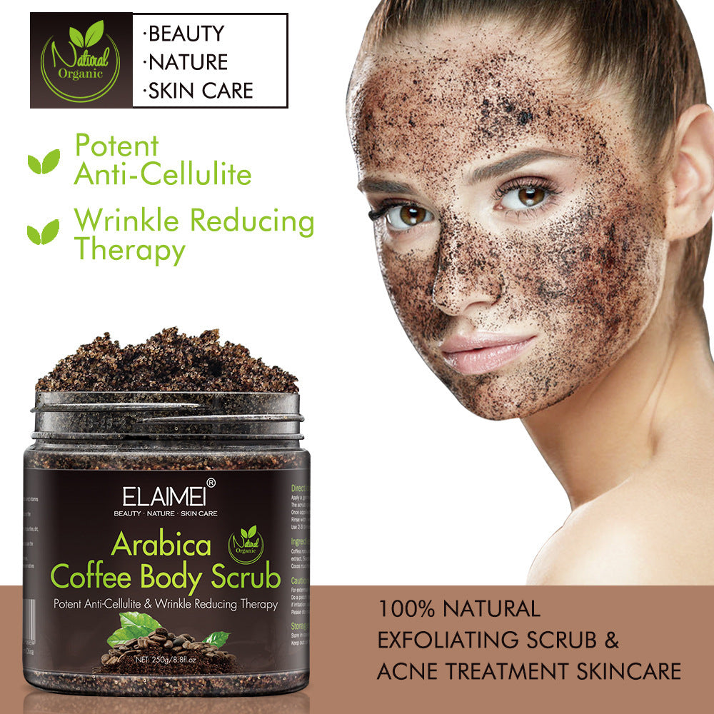 Kaffeskrubb exfolierande kroppsskrubb