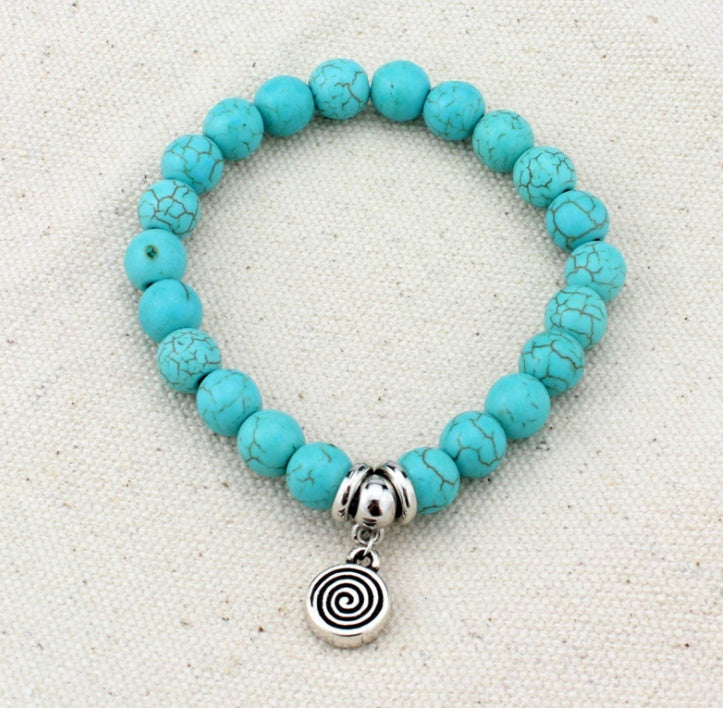 Boho Vintage Turquoise Bracelet - Stylish Fashion Jewelry