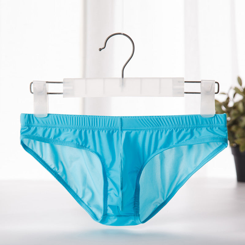 Men's Ice Silk Seamless Underwear Bulge Bag Ultra-thin Men