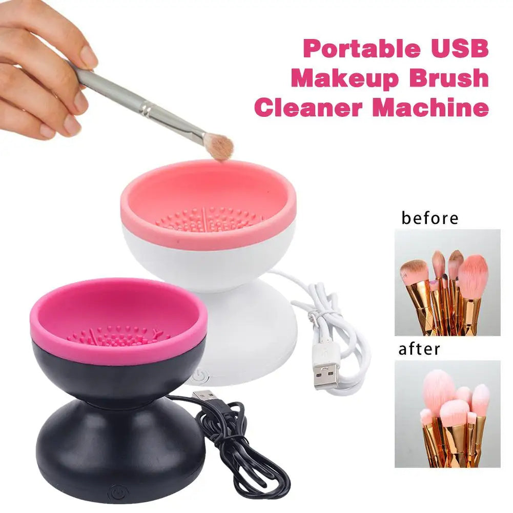 Electric Makeup Brush Cleaner - 80r/min 9-8.8cm ABS Silicone | 200g Portable Automatic USB