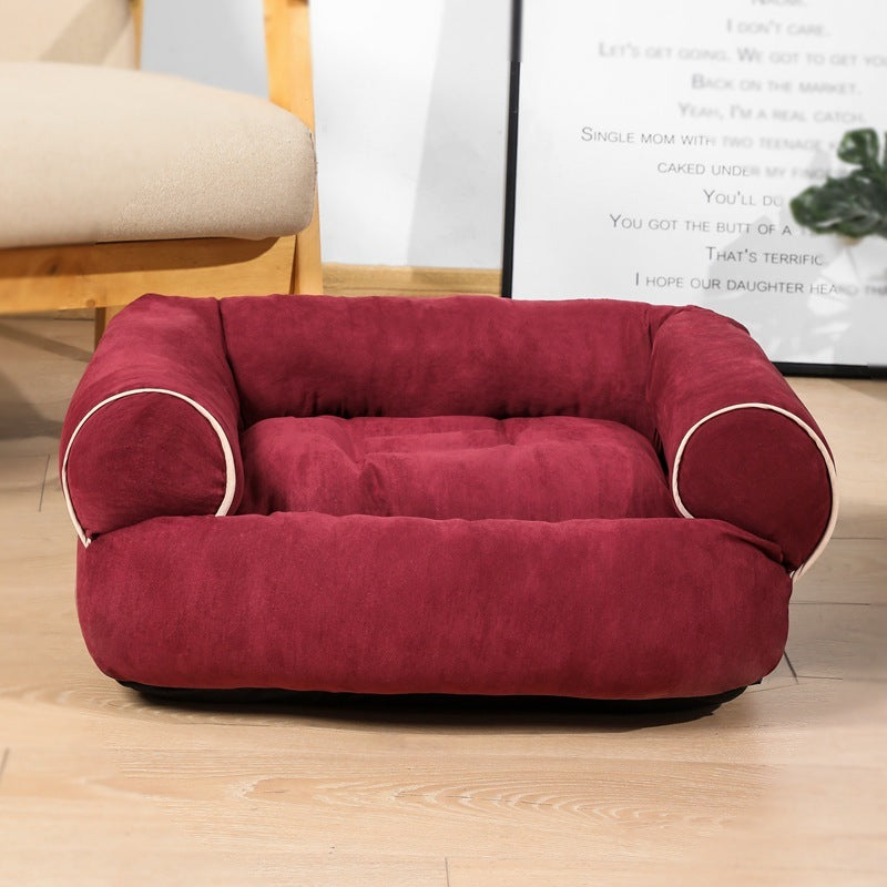 Dog Sleeping Bed Sofa - Premium Pet House with Winter Warm Cushion