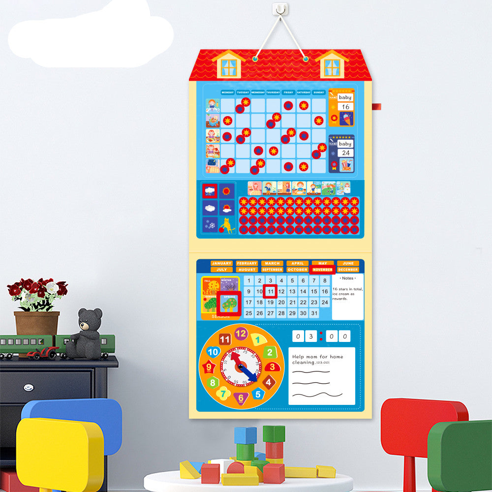 Tableau suspendu pour l'éducation de la petite enfance, l'apprentissage du comportement dans la vie