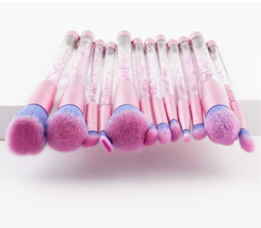 The New 7 Liquid Crystal Liquid Flow Cosmetic Brush Handle Make-up Kit Bag Valve