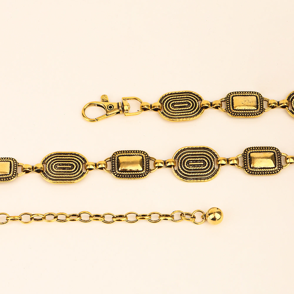 Women's European American Cross Border Waist Chain Boho Style Thin Metal - Global Fusion