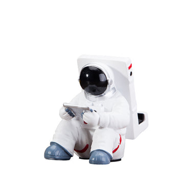 Enkel Astronaut mobiletelefon Stand Student Desktop Hållare Söt Spaceman Mobiltelefon innehavare Creative present Liten skrivbord De Dekoration