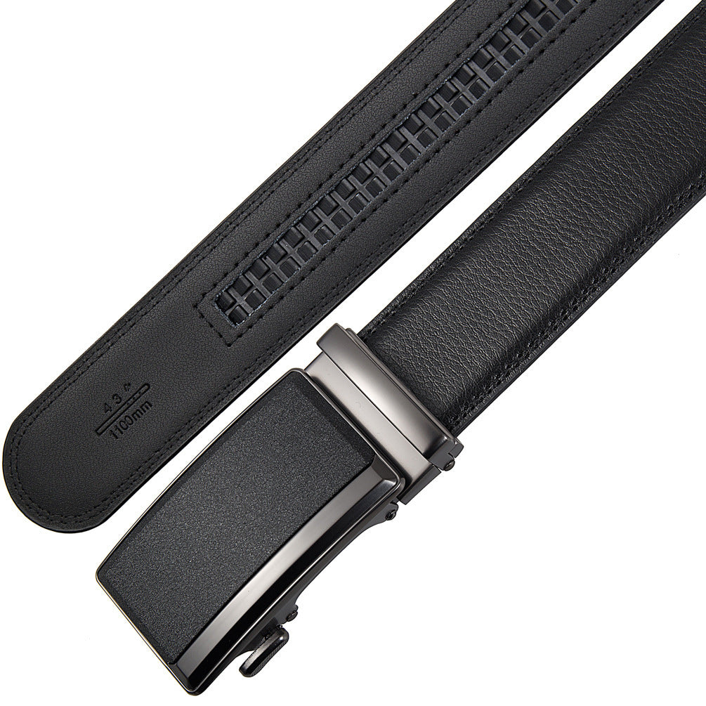 Men's Business Split Leather Belt - Professional Excellence
