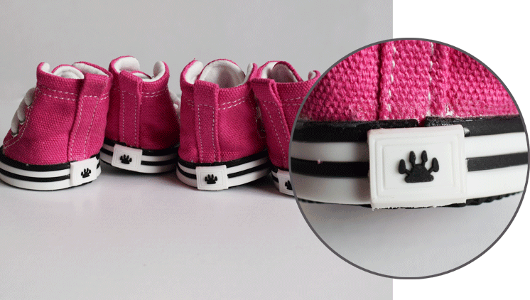 Pet Denim Canvas Shoes - Waterproof Non-Slip Breathable Dog Shoes