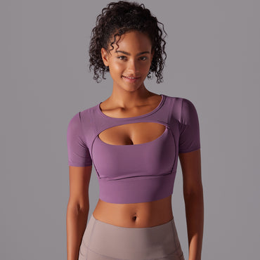 Fitness Double Layer Yoga Clothing Top for Women