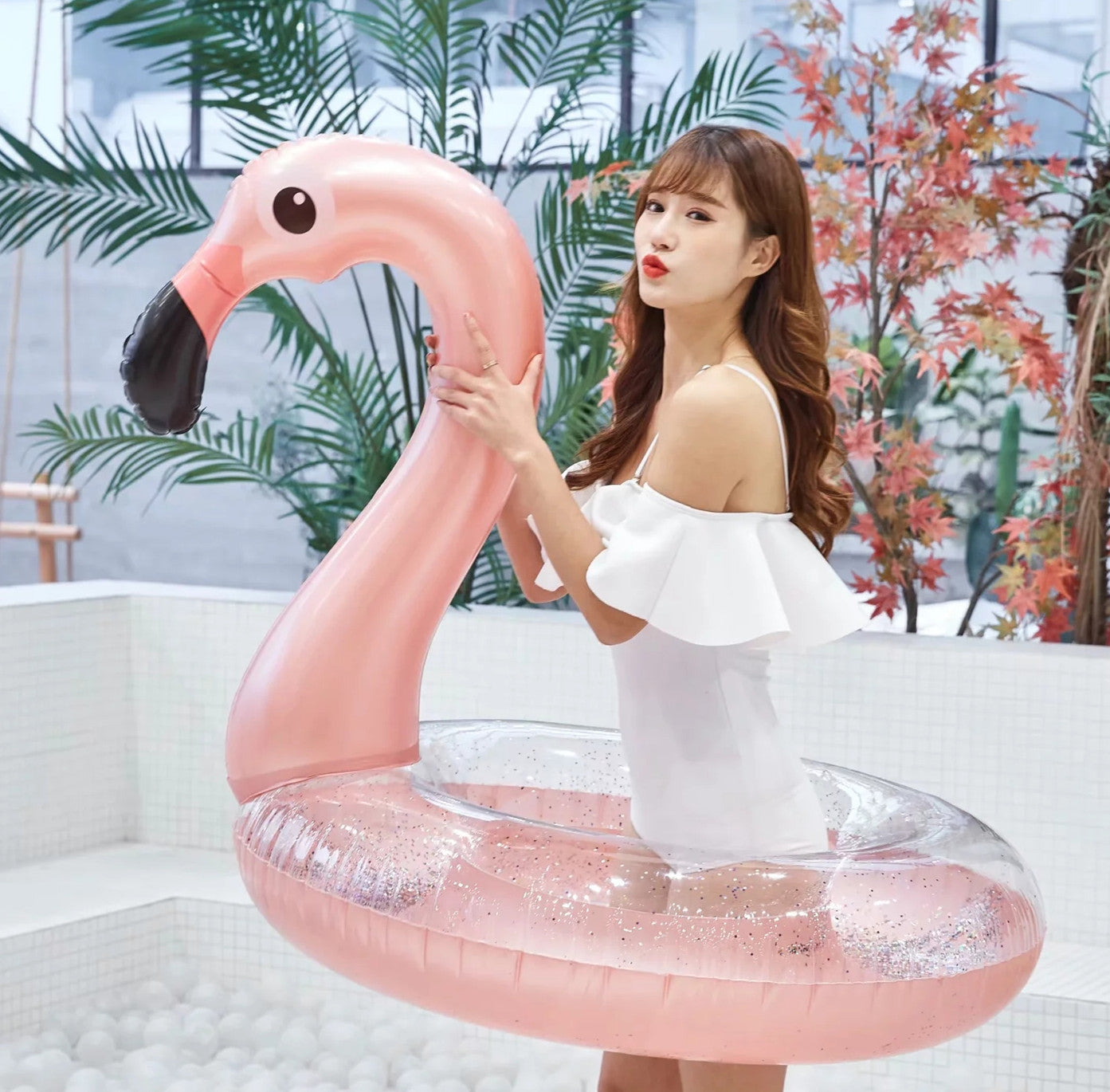 Flamingo Swimming Ring - Perfect for Summer Holiday Activities