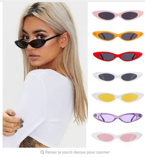 Nya solglasögon med ovala bågar, transparenta havsglasögon, personlighet, retro solglasögon, mode, vilda solglasögon