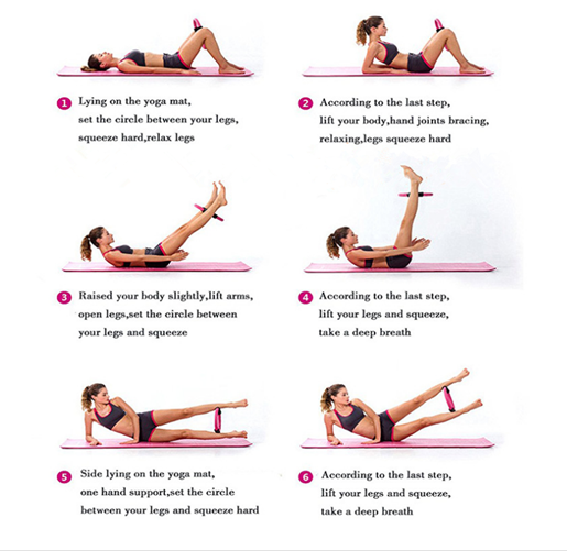Professional Kewlioo Pilates Ring Pro - PP Fiberglass (38cm Diameter, 6 Colors, 15-inch)