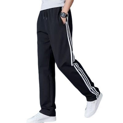 Elastic Waist Men's Sports Pants Plus-sized Loose Trousers
