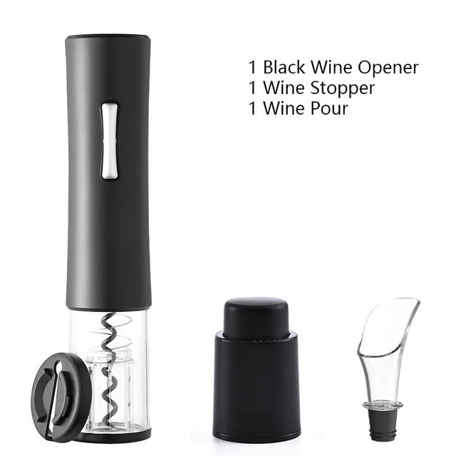 Electric Wine Opener Corkscrew Foil Cutter Set Automatic High-End Bottle Opener for Wine Kitchen
