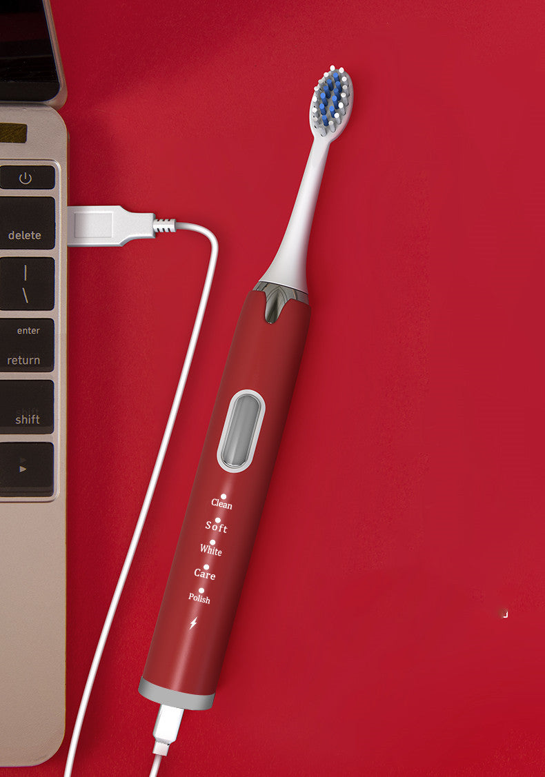 Ultraljuds-sonic elektrisk tandborste USB-uppladdningsbar tandborste
