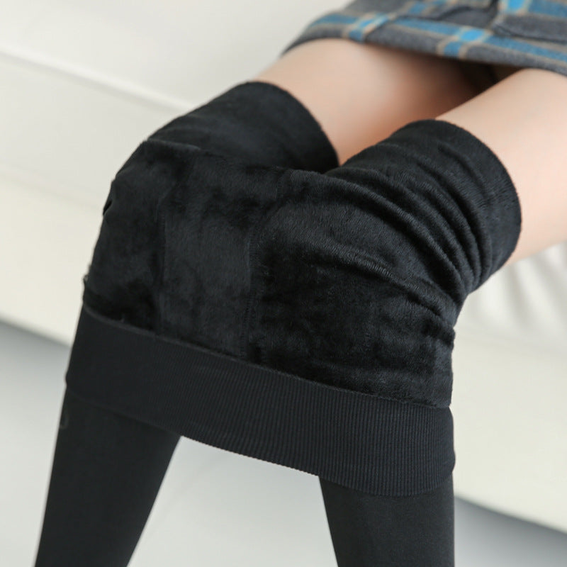 Leggings en fourrure chaude à la mode