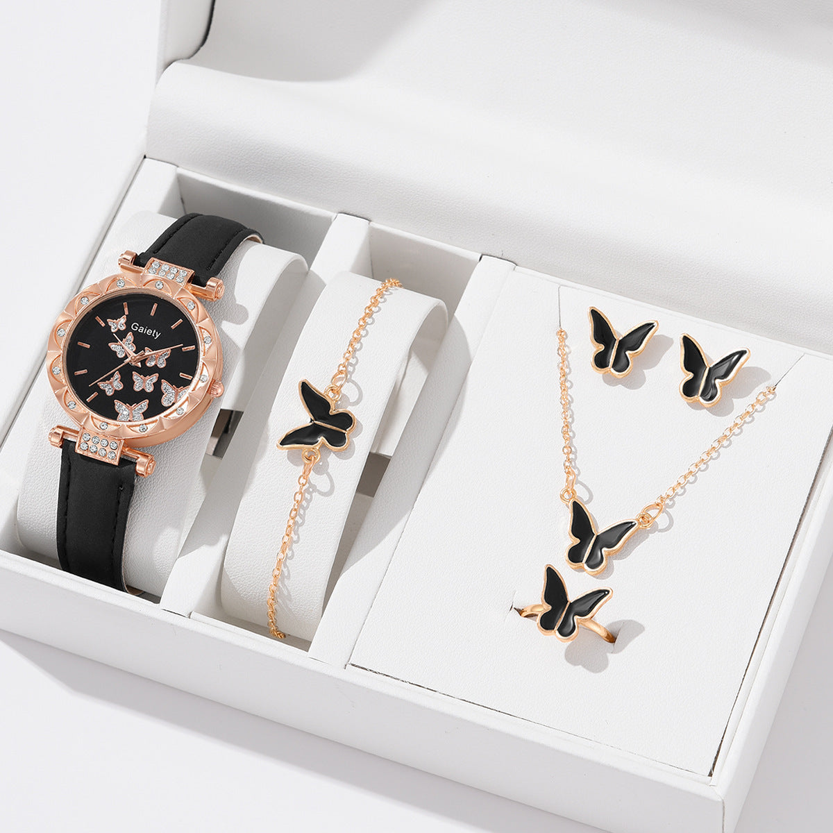 Women's Fashion Simple Butterfly Digital Belt Watch - Stylish Functional Modern Sleek Easy-To-Read Perfect Versatile