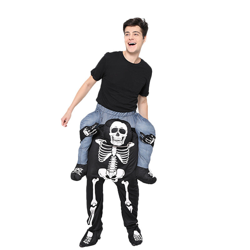 Halloween Funny Costume - Skeleton Rocking Horse