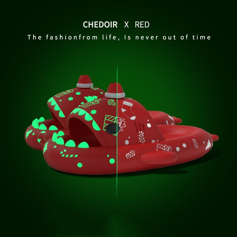 Luminous Shark Slippers - Holiday Platform Shoes - Trendy Collection