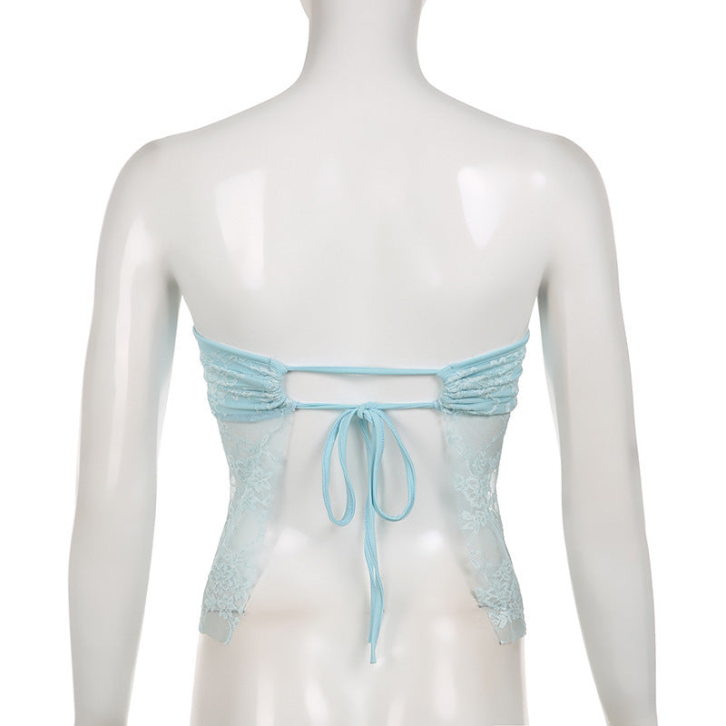 Bow Lace Tube Top - Stylish & Comfortable