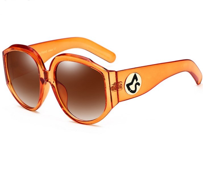 Nouveauté surdimensionné femmes lunettes de soleil rondes mode dames montures Olive lunettes