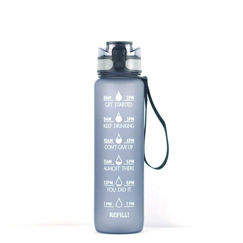 Professional Transparent Sports Bottle - Tritan + PP Construction (1000ml, BPA-Free, 29.5x7.5cm, 200g)