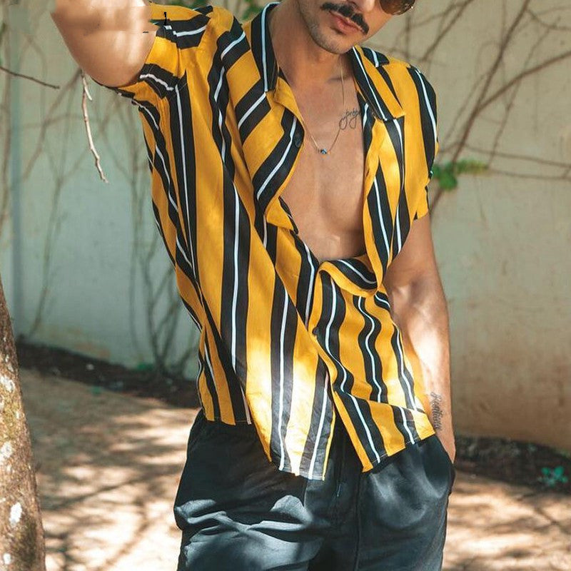 Mjuka skjortor för män Skjorta Herr Sommar Streetwear Casual
