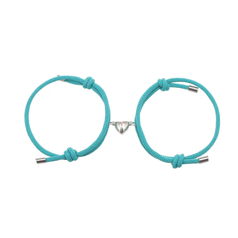 Enkelt Nylon Love Magnetic Armband