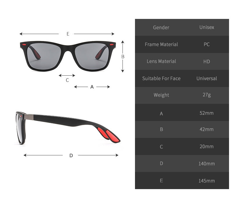 Lunettes de soleil polarisées pour hommes