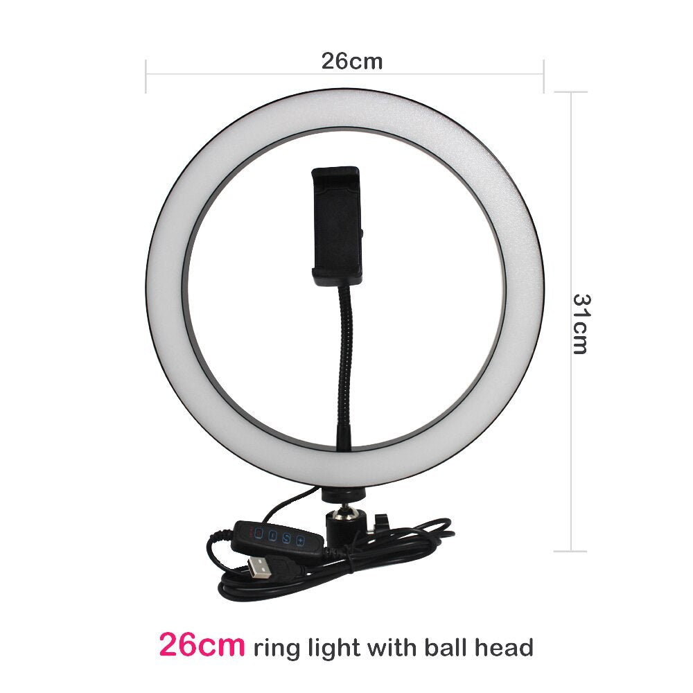 Photography Lighting Kit - Tripod Fill Light Live Bracket Beauty Light Set Ring Light