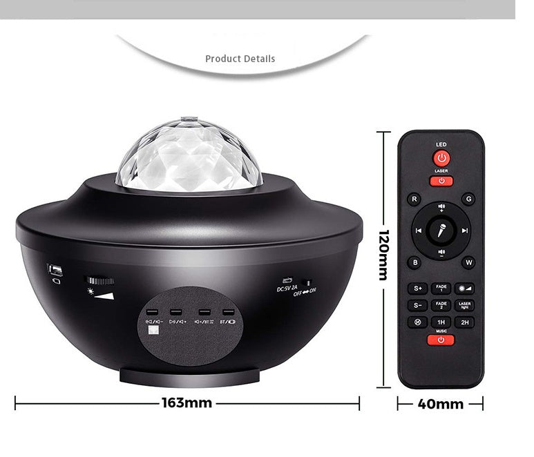 USB-kontroll musikspelare LED nattljus