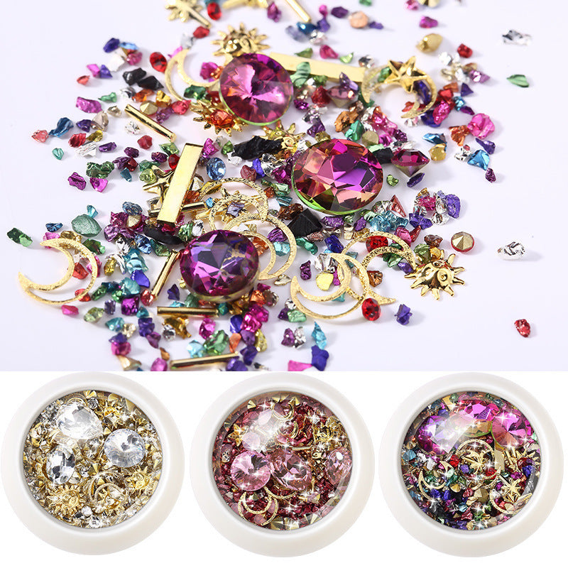 Professional Nail Jewelry Rivets - 89g Metal Collection | 6 Color Options Diamond Design