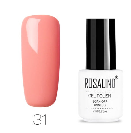 ROSALIND Pure Colors Gel Polish Collection - 7ML | 58 Colors + Base/Top UV/LED