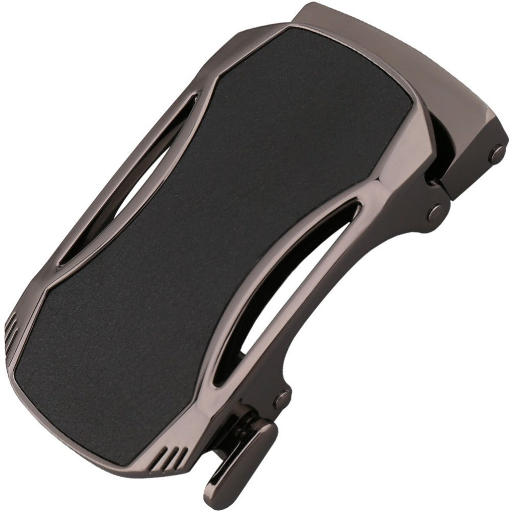Men's Premium Leather Automatic Buckle Belt - Sophisticated Convenience
