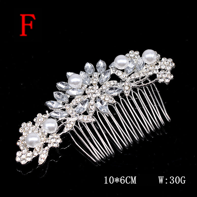 Super Glitter Pearl Rhinestone Pannband Huvudbonad