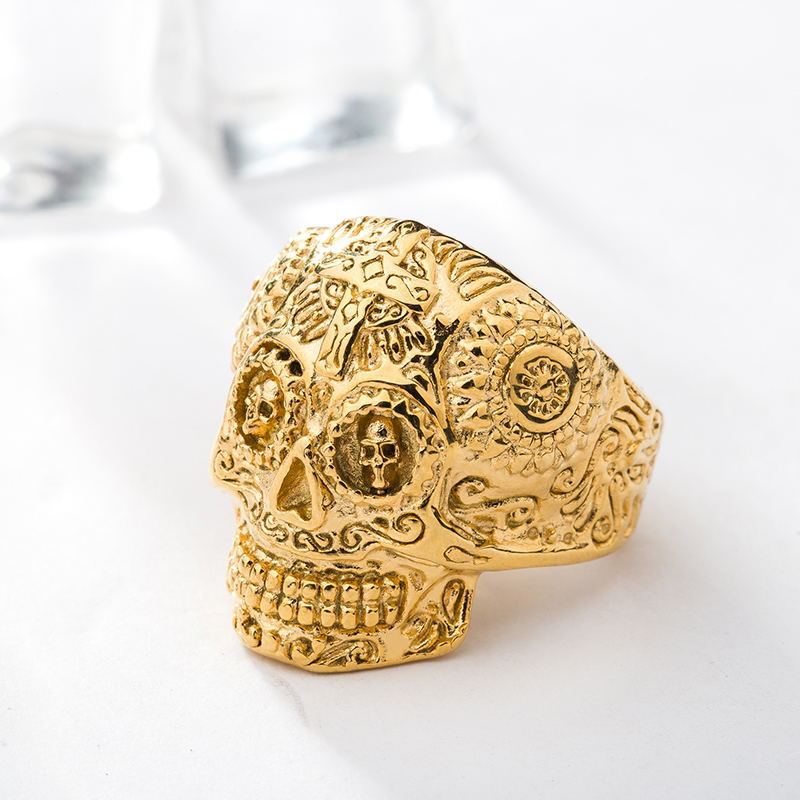 Skull Ring Smycken Mode Ring