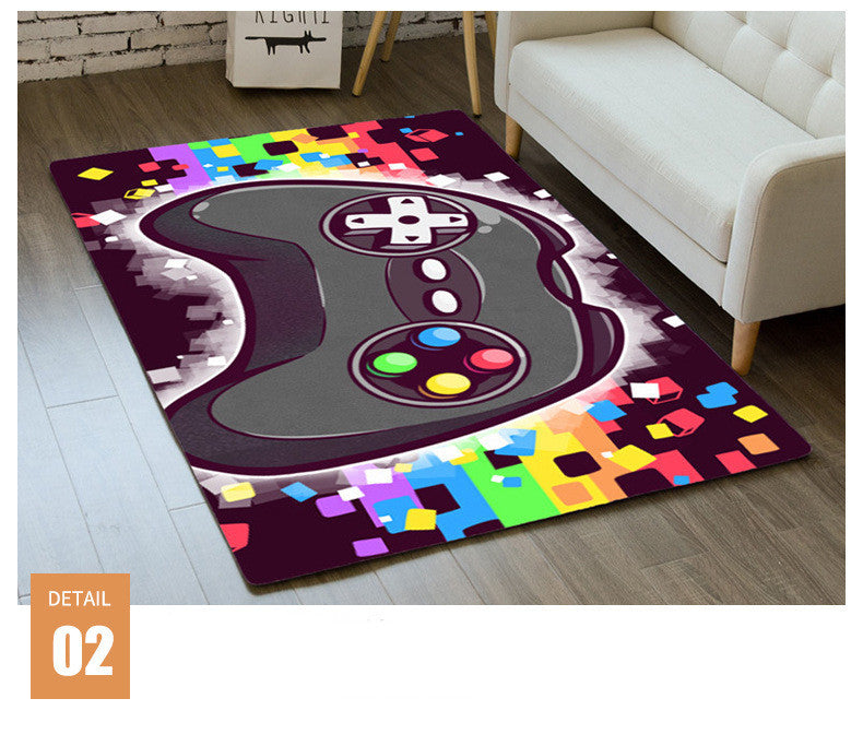 Tapis de sol étoilé en flanelle, décoration d'intérieur, tapis de salon