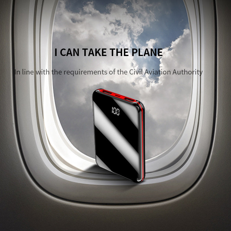 10000mAh Power Bank - External Battery Bank 8W Fast Charging Portable Charger with Dual USB Output