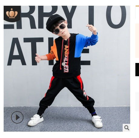 Boys' Spring Suit - Korean Style Long-Sleeved Sports Two-Piece Set