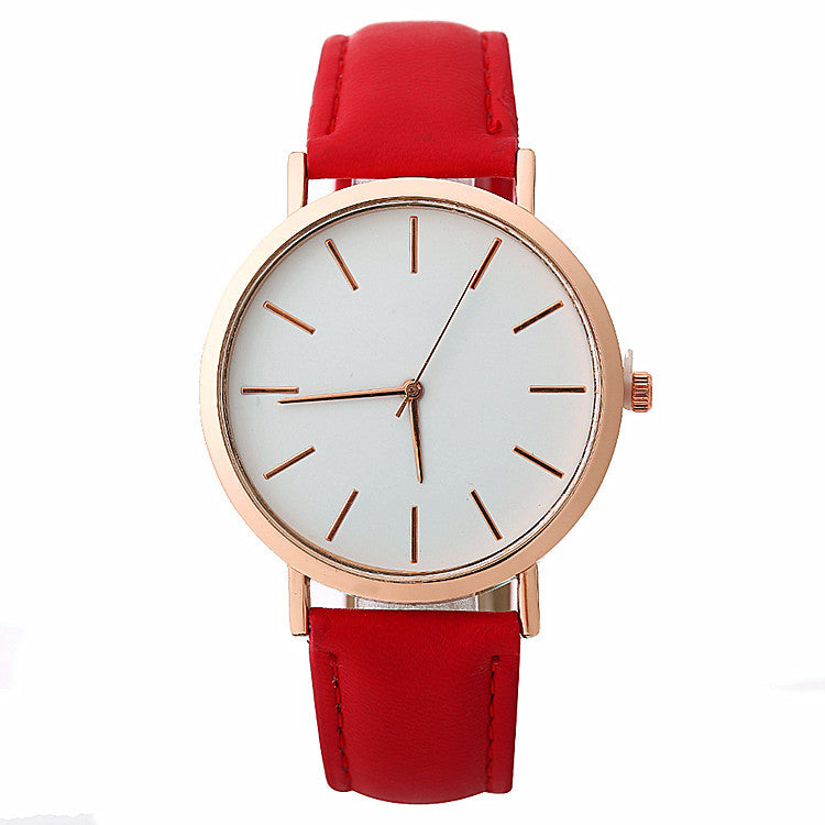 Mode simple style femmes montres quartz montres femme robe montres horloge