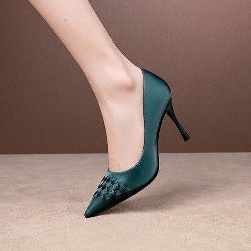 Women's Pointed Stiletto Heels - Elegant Single Shoes - Sophisticate Collection