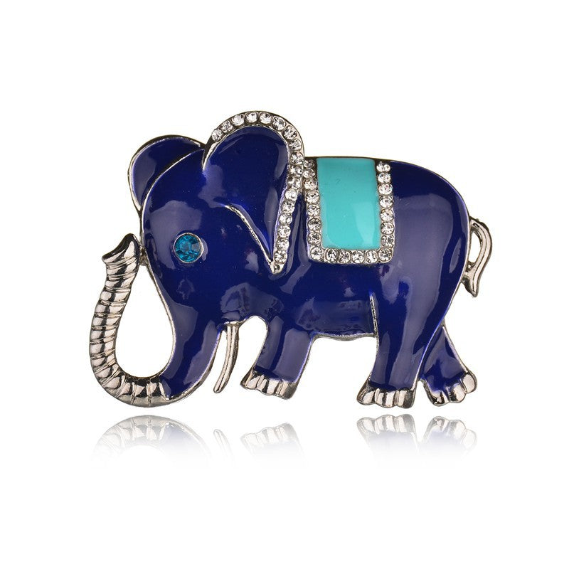 Elephant Christmas Brooch - A Symbol of Good Luck and Prosperity